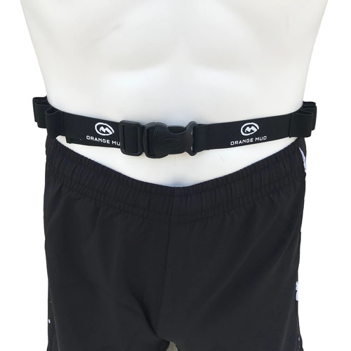 Orange Mud Running Race Belt - Black