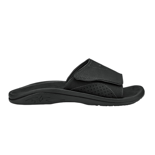 Olukai Nalu Mens Everyday Slide - Black/Black
