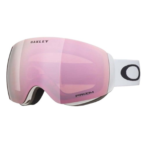 Oakley Flight Deck Unisex Snow Goggles Medium Matte White Prizm Rose Gold