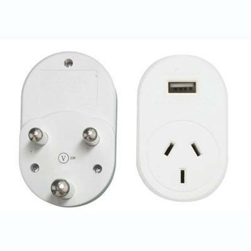 OSA Travel Adaptor - Sth Africa India With Usb Large Pin
