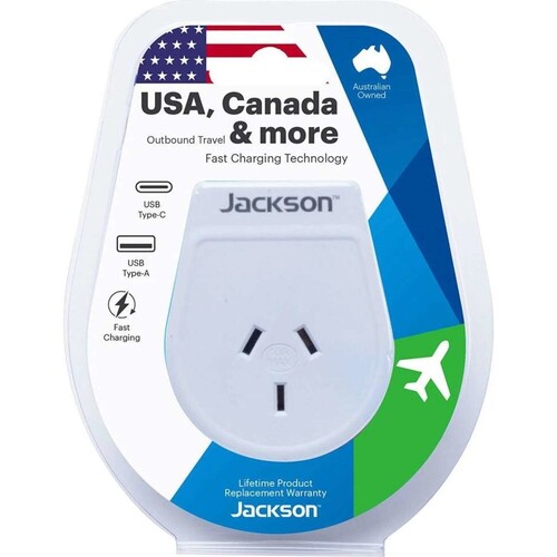 OSA Travel Adaptor - USA & Canada w/ USB