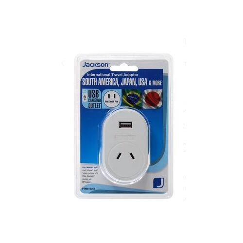 OSA Brands Travel Adaptor w/USB - Japan