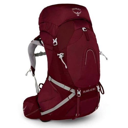 Osprey Aura AG 50L Womens Hiking Backpack - Gamma Red