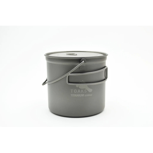 Toaks Titanium Cooking Pot with Bail Handle - 1100ml