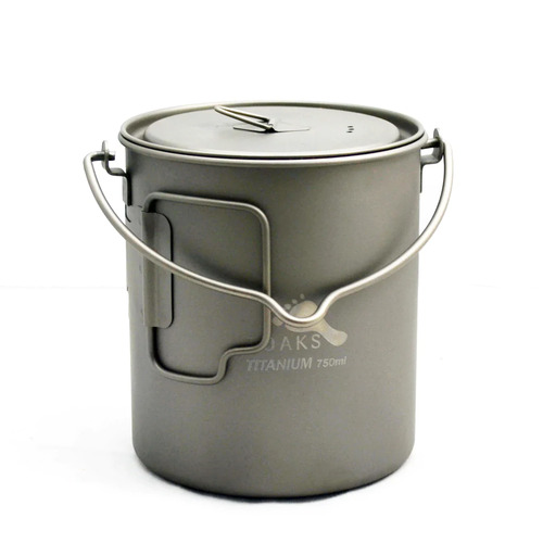 Toaks Titanium Cooking Pot with Bail Handle - 750ml