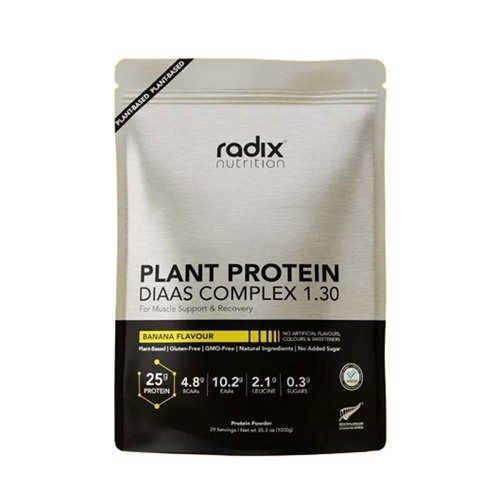Radix Nutrition - Plant Protein Powder - DIAAS Complex 1.30 - Banana - 1kg