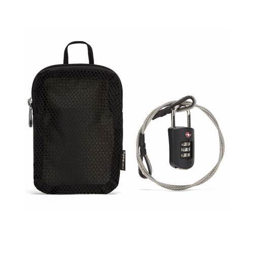 Pacsafe Prosafe 1000 Combination Lock With Steel Cable - Black