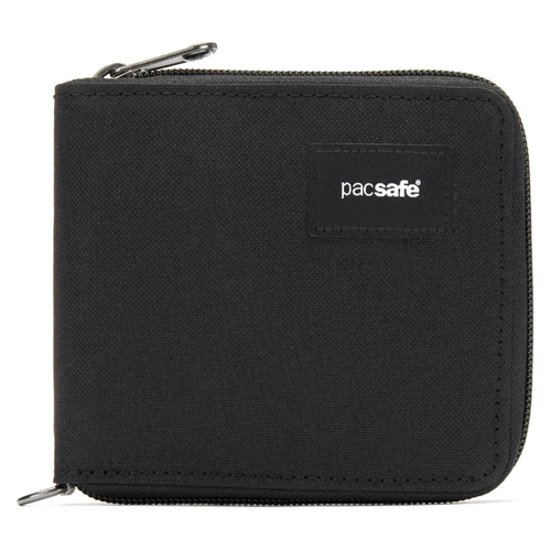 Pacsafe RFIDsafe Zip Around Wallet - Jet Black
