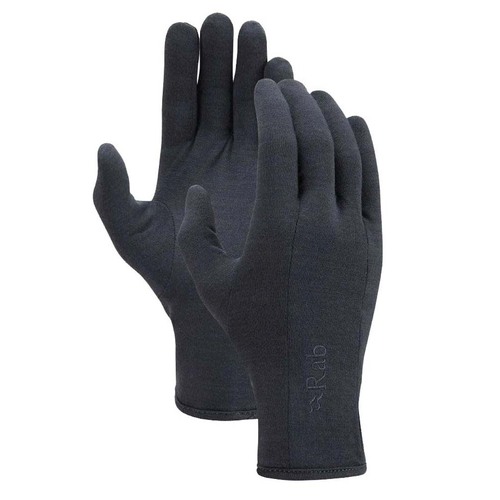 Rab Forge 160 Mens Layering Gloves - Ebony - M
