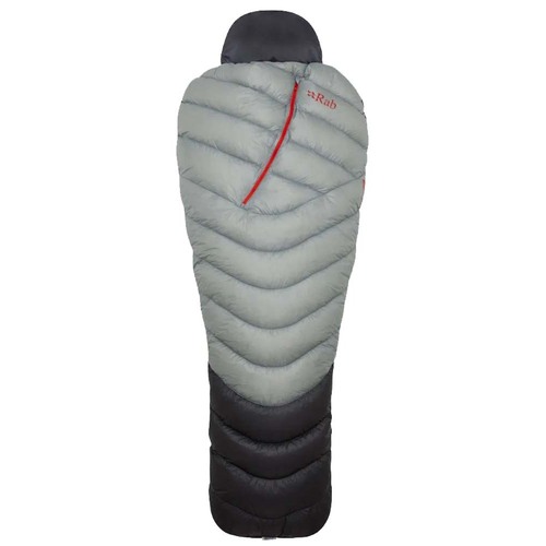 Rab Mythic Ultra 120 Modular 0 Unisex Down Sleeping Bag - Cloud/Graphene - Left Zip