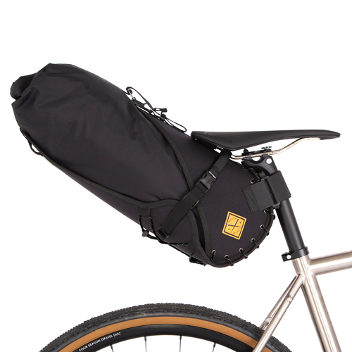 Restrap Bikepacking 14L Saddle Bag - Large - Black/Black