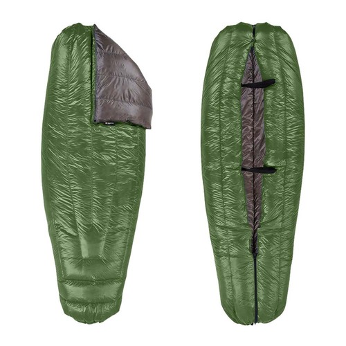 Enlightened Equipment Revelation -1C 850FP Duck Down Hiking Quilt - Forest/Charcoal - Long/Wide