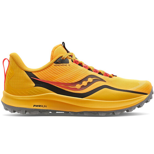Saucony Peregrine 12 Mens Trail Running Shoes - Vizi Gold/Vizi Red