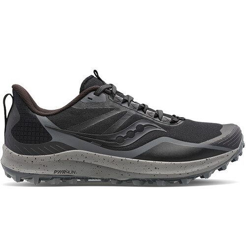 Saucony Peregrine 12 Wide Mens Trail Running Shoes - Black