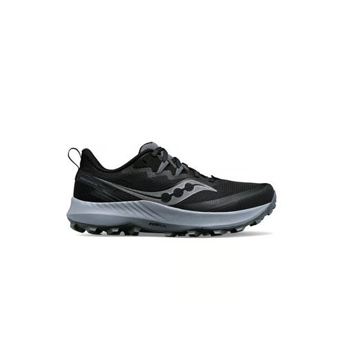 Saucony Peregrine 14 Mens Wide Trail Running Shoes - Black/Carbon