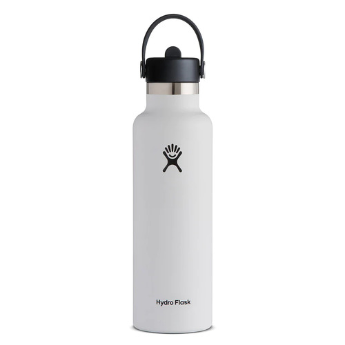 Hydro Flask Standard Straw Cap Water Bottle - 621ml - White