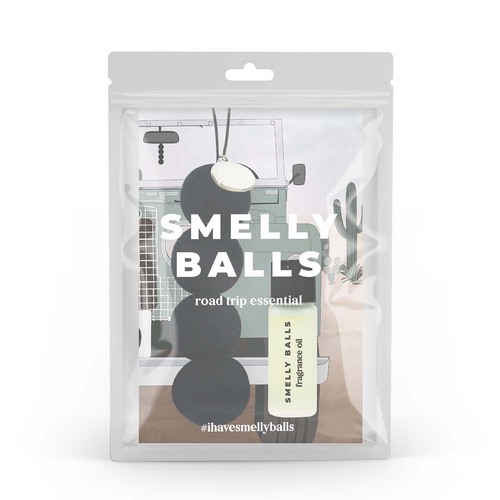 Smelly Balls Reusable Car Freshener - Onyx Set - Coconut + Lime