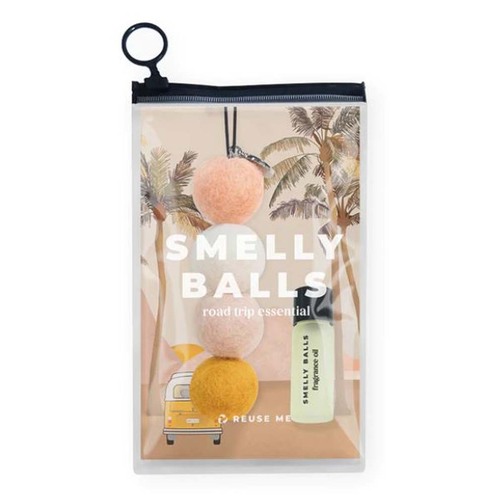 Smelly Balls Reusable Car Freshener - Sun Seeker Set - Coconut + Lime