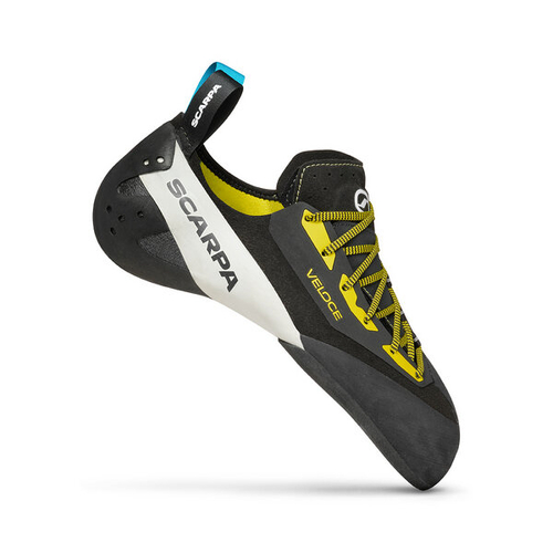Scarpa Veloce L Mens Climbing Shoes - Black/Yellow - EU43/US10