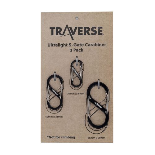 Traverse Accessory S-Biner - 3 pack