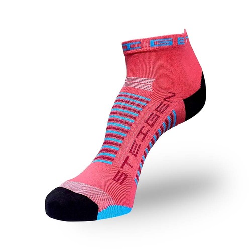 Steigen Coral Unisex 1/4 Length Running Socks