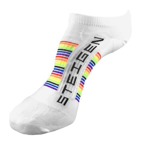 Steigen Rainbow Unisex No Show Running Socks