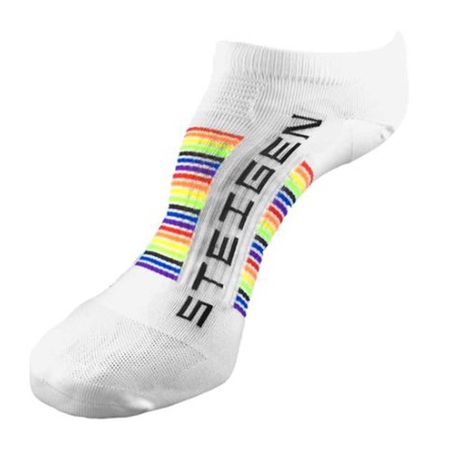 Steigen Unisex Running Socks - Rainbow - OSFA