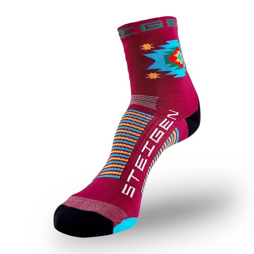 Steigen Running Unisex Socks - Tribal - 1/2 Length