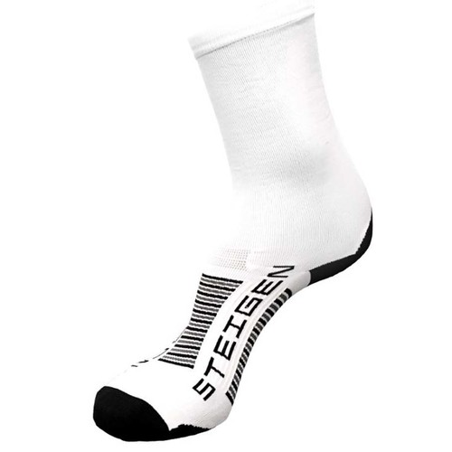 Steigen Unisex Running Socks - White - OSFA