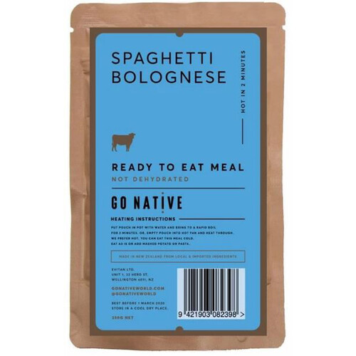 Go Native Spaghetti Bolognese Ready to Eat Meal - 1 Serve