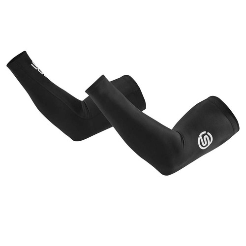 Skins Series-1 Unisex Compression Arm Sleeves - Black - S
