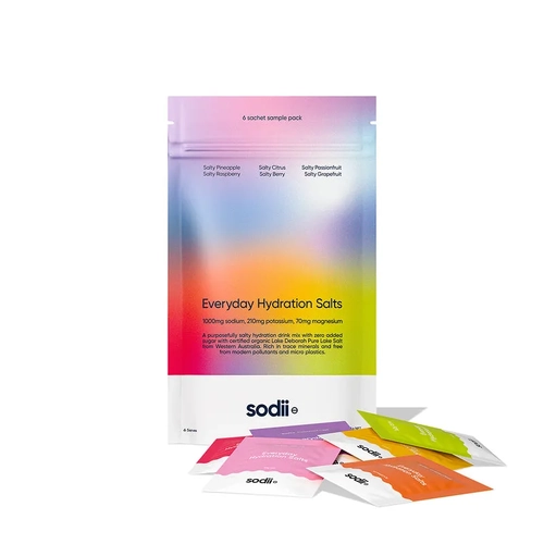 Sodii Everyday Hydration Salts - 6 Sachets - Mixed Flavour