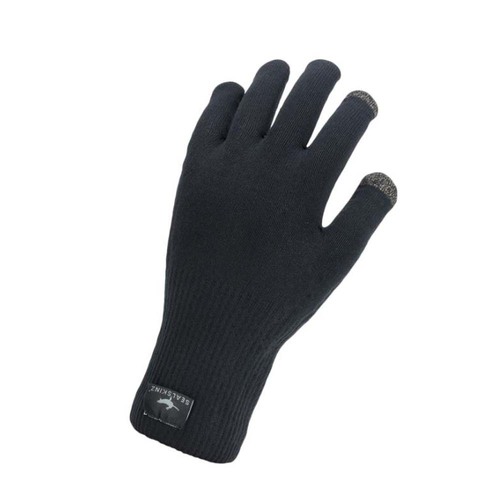 Sealskinz Anmer Waterproof All Weather Ultra Grip Knitted Gloves - Black - XL