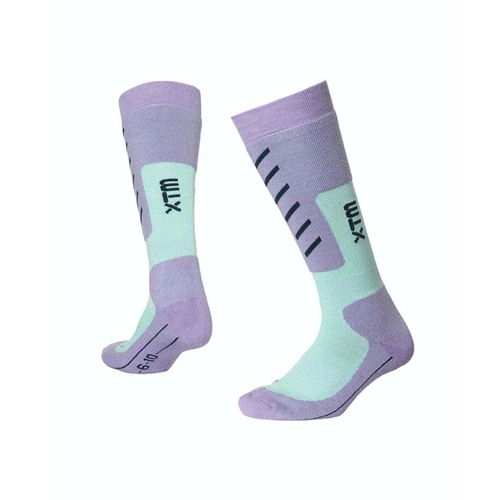 XTM Half Pipe Snowboard Multi Thickness Technical Socks - Lavender - S