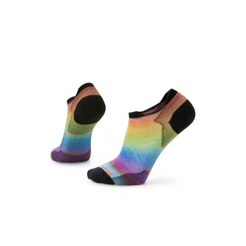 Smartwool Run Zero Cushion Pride Rainbow Print Unisex Low Show Socks