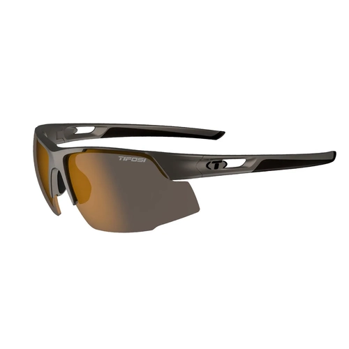 Tifosi Centus Performance Sunglasses - Iron Frame & Brown Tint Lens
