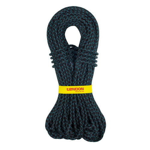 Tendon Master Pro 8.9 Complete Shield Climbing Rope - 80m - Black/Turquoise