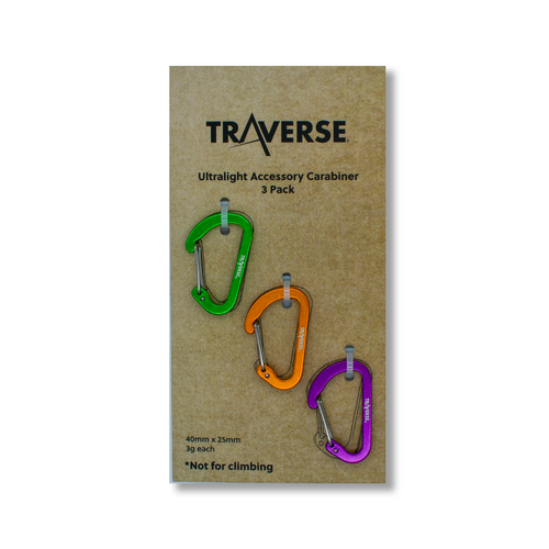 Traverse Accessory Carabiner 3 Pack - Purple/Green/Orange