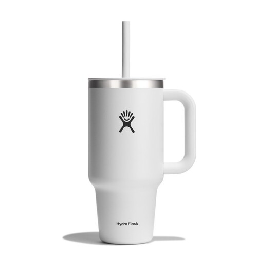 Hydro Flask All Around Travel Tumbler w/ Straw Lid - White - 32oz/946ml
