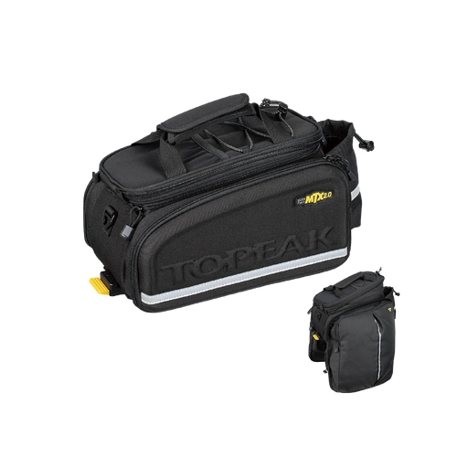 Topeak MTX 2.0 DXP Expandable Rear Rack Bike Trunk Bag - Black