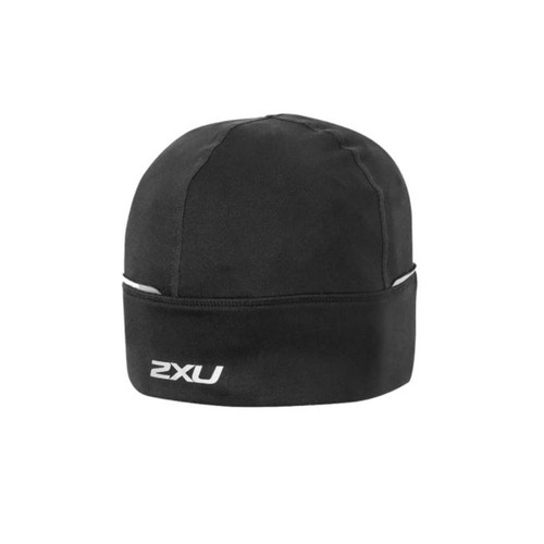 2XU Run Unisex Beanie - Black/Black - OSFA