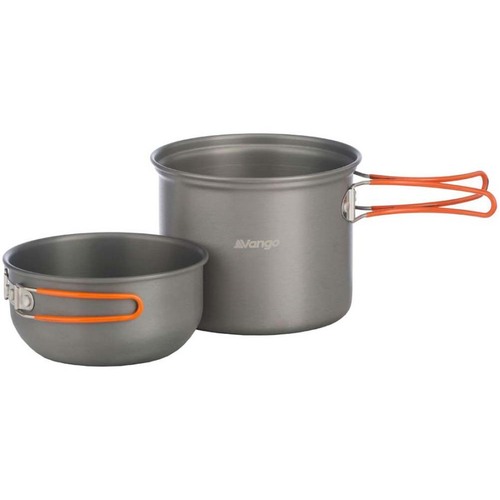 Vango Hard Anodised 1 Person Cook Kit - Grey