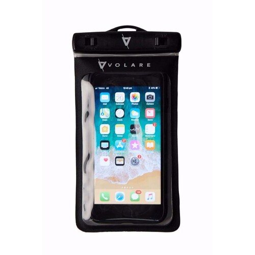 Volare Waterproof Phone Case - Large - Black