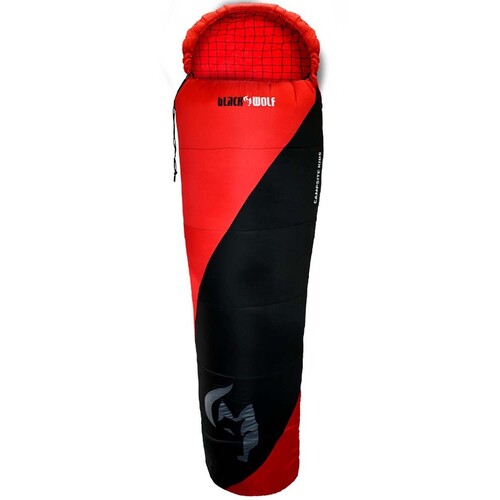 Black Wolf Campsite Kids Series M5 Sleeping Bag - True Red