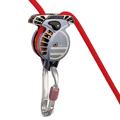 Wild Country Revo Belay Device - Gunmetal/Tangerine