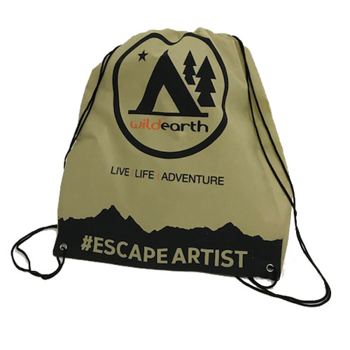 Escape Artist Eco Drawstring Backpack - Cream