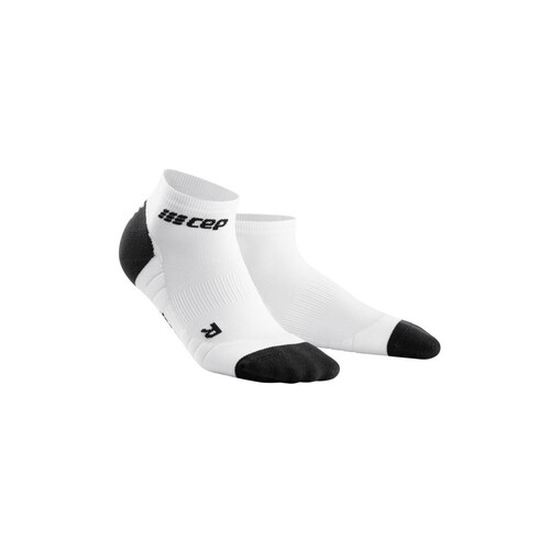 CEP Low Cut 3.0 Women's Compression Socks - White/Dark Grey