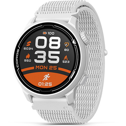 COROS PACE 2 Premium GPS Sports Watch - Nylon Band - White