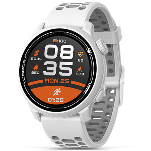 COROS PACE 2 Premium GPS Sports Watch - Silicon Band - White