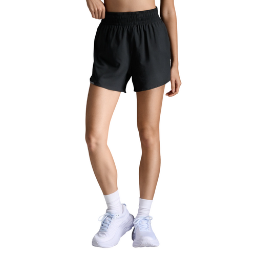 2XU Aero Hi-Rise 4in Womens Running Shorts - Black/Silver Reflective - M